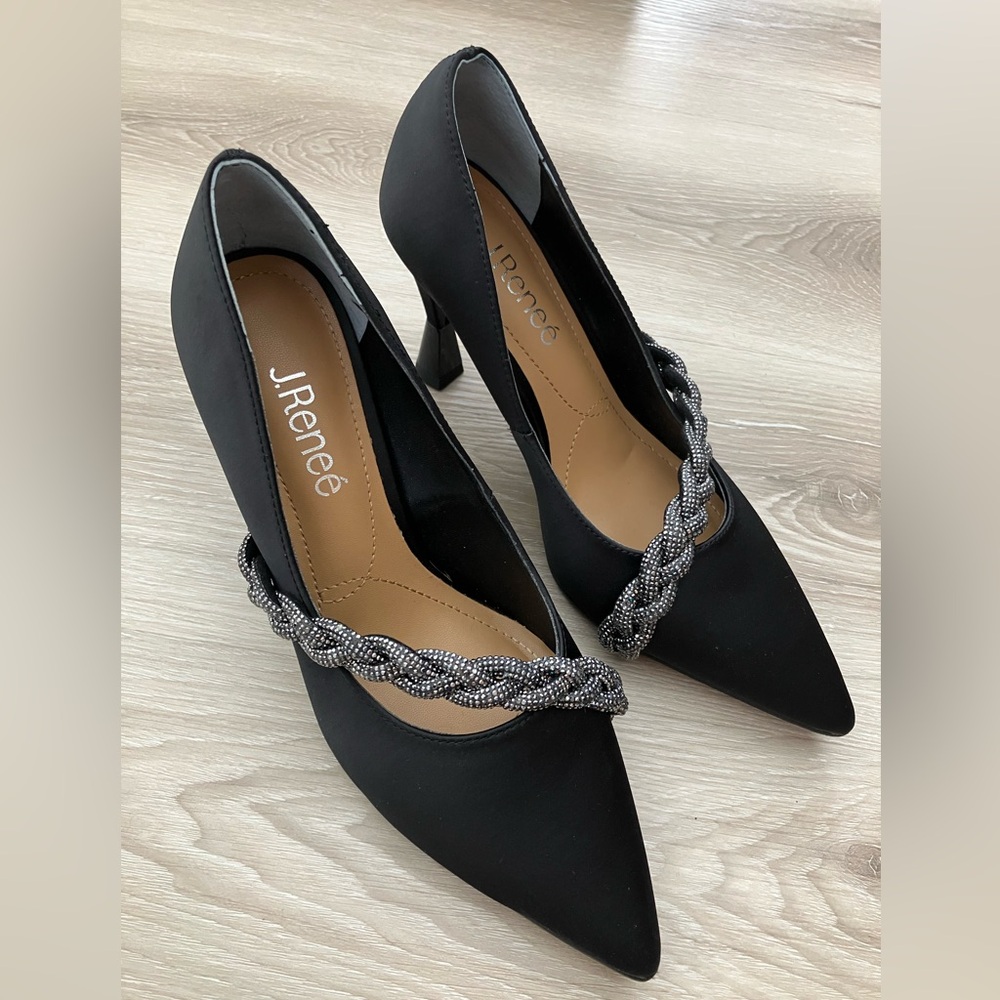 Black special occasion shoe size 7 - Picture 2 of 6